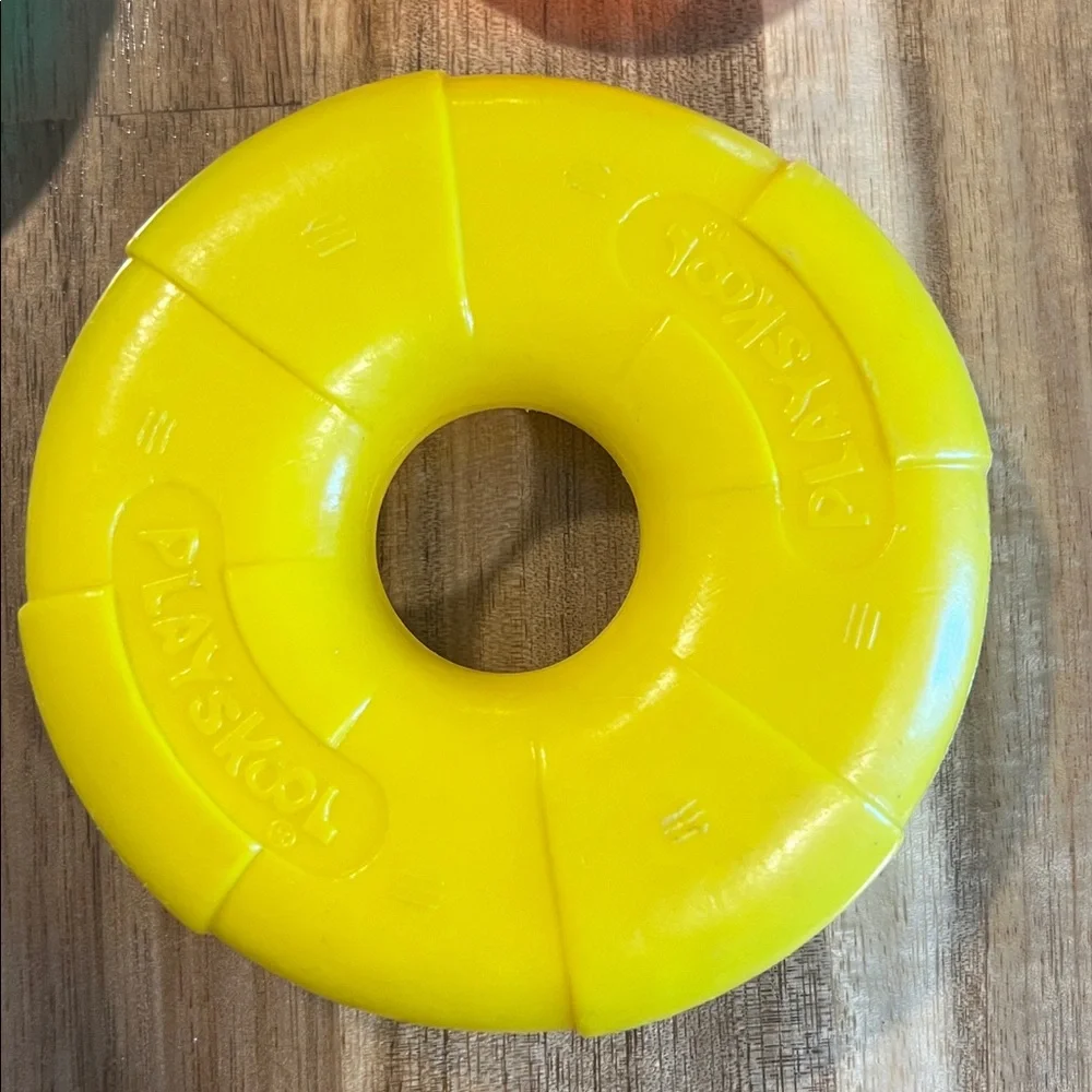 Vintage Playskool Dog and Boat Stacking Tub Toy